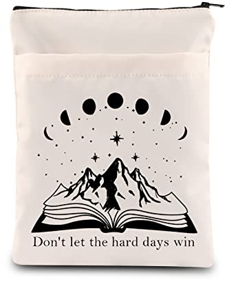 KUIYAI The Night Court Book Covers Velaris Gift Bookish Gift Zipper Book Protector Book Sleeve for Book Lover, Hard Day Win, S, Modern