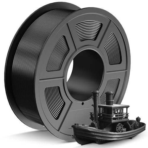 TECBEARS PLA+ Filament 1,75 mm Schwarz, Verstärkt Zähigkeit PLA Plus, Robusteres und Stärkeres 3D Drucker Filament, 0-300mm/s Druckgeschwindigkeit, 1KG Spulen, Maßgenauigkeit +/- 0,02 mm
