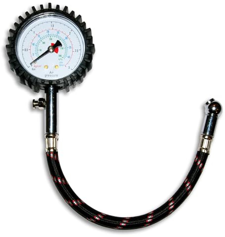Lobinger® Precisions däcktrycksmätare däck 0–3 bar, racingkart, kretskort, gokart, motorcykel, racing