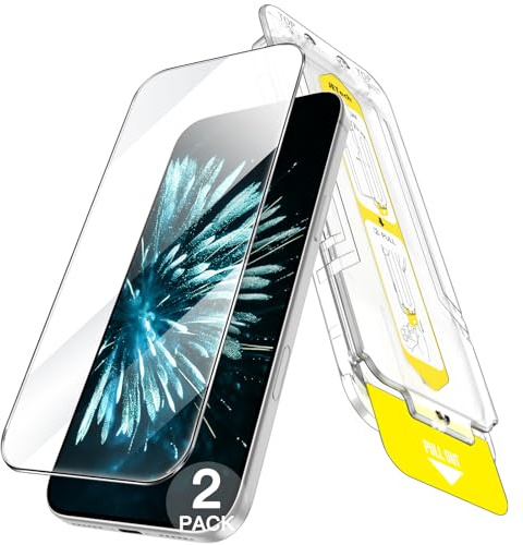 JETech Pellicola Protettiva per iPhone 17 Pro Max, 2 Pezzi | Kit di Installazione Facile in 10 Secondi, Vetro Temperato, Anti-Impronte, HD Trasparente, Compatibile con Cover