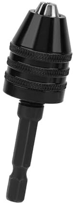 Garosa Mini Adaptador de Portabrocas, Portabrocas sin Llave con Capacidad de Sujeción de 0,3-6,5mm, Vástago Hexagonal de 1/4 para Minitaladro Eléctrico, Amoladoras Eléctricas