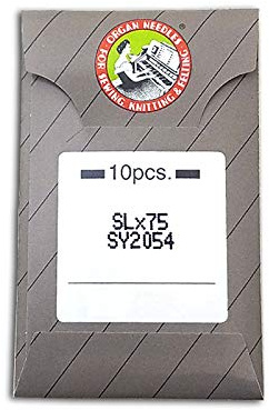 10 Organ SLX75 SERGER OVERLOCK 2054 16X75 Singer 14U Sewing Needle Sharp OR Ball Point Multiple Sizes! (Metric 90/14 (Sharp))