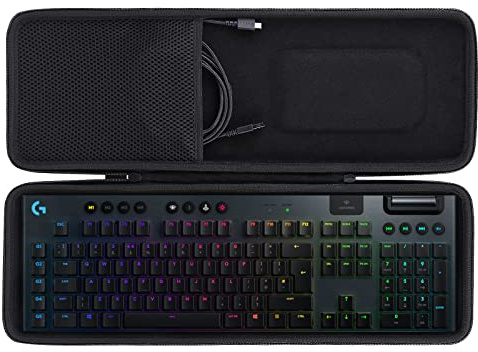 co2CREA Funda rígida de Almacenamiento para Teclado mecánico inalámbrico Logitech G915 Lightspeed, Solo Funda
