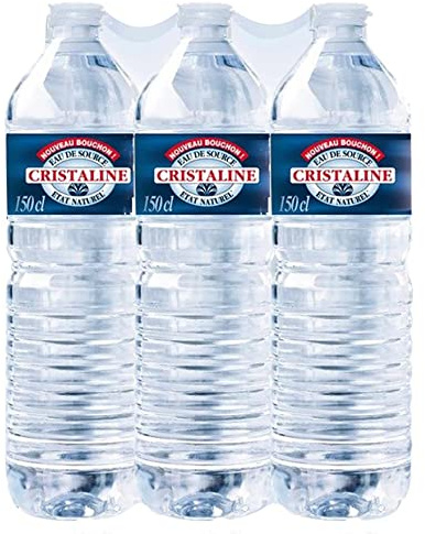 Cristaline Eau De Source Naturelle 1,5L/Bouteille - Lot de 6 et 12 Bouteilles - Expédition par la sté Bo Time (12)