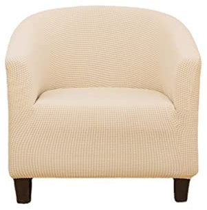 Club Chair Schonbezug Sesselbezug Sesselhusse Jacquard Für Wohn- Und Schlafzimmer Stuhlbezüge Waschmaschinenfest -gelb-1-