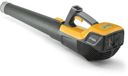 STIGA BL 500e Kit Laubbläser, 500 W, 48 V 2 Ah Akku + Ladegerät – DREI Geschwindigkeiten, Schnellverschluss-Blasrohr – Garten- Und Außenflächen