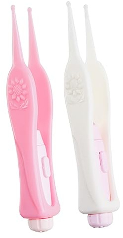 2 Pezzi Tappi Per Le Orecchie Del Capretto Pulitore Dell'Orecchio Del Bambino Pulitore Del Naso Del Bambino Rimozione Del Naso Orecchio Cucchiaio