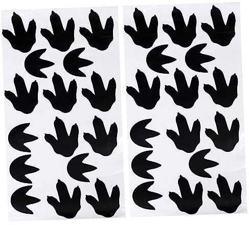 OSALADI 32stücke Wandaufklebers Drachen Footprint Klebeaufkleber Diy Junge Mädchen Zimmer Home Decor Aufkleber Für Glatte Oberflächen Wasserdichtes Pvc Material