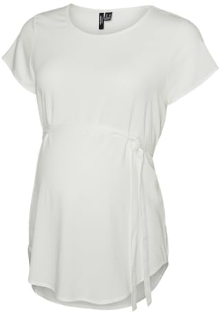 MAMALICIOUS Damen Vmmbella Top WVN Ga Noos T-Shirt, Snow White, S EU