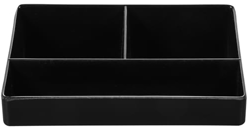 PRETYZOOM Desktop Tea Bag Storage Box with Compartments Compact Tea Bag Organizer and Sugar Sachet Holder for Home Office Coffee Station 6.00X4.02X1.77 Inch