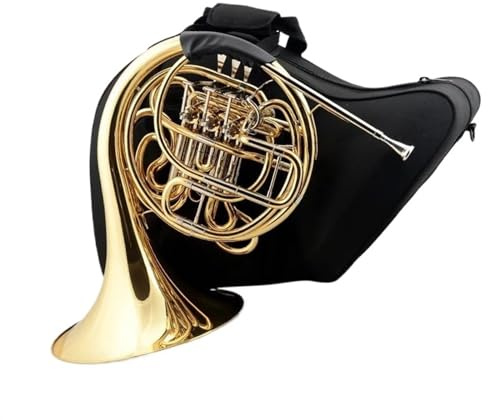 waldhorn instrument Wunderschönes Waldhorn Doppel 4 Tasten F/Bb Messing Musikinstrument Mit Koffer