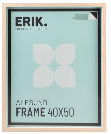 Grupo Erik Cornice 40x50 marrone faggio - Cornici per foto o diplomi da parete | Decorazione casa (Accessori di montaggio inclusi)