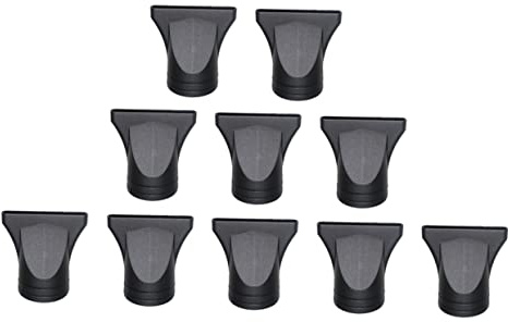 CALLARON Ugello per Asciugacapelli Bocchetta Concentratrice Riutilizzabile Nero in Pp e Pc 10 Pezzi per Ridurre Crespo Accessorio per Styling Preciso