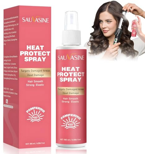 Spray Termoprotettore Capelli, Protezione Termica, Doppie Punte Capelli, Termoprotettore Spray per Capelli Idratati, Anti-Spezzatura, Trattamento Senza Risciacquo 180ML