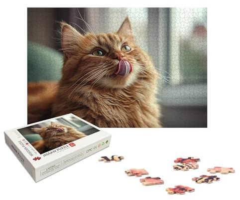 Personalisiertes Puzzle mit Eigenem Foto, Personalisiert Puzzle 1000/1500/2000/3000/4000/5000 Teile Erwachsene, Gestalte Selbst Holzpuzzle mit Bild, Holzpuzzle für Geschenke, Weihnachten, Deko, X-1399