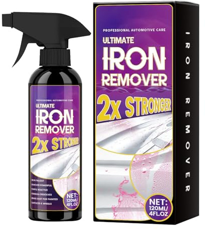 Eliminador De Polvo De Hierro,Spray Eliminador De Óxido Para Automóviles | 120ml Multiusos Detallado Elimina Manchas Para Llantas Neumáticos Autocaravanas Frenos Pintura Exterior Bote Motocicleta