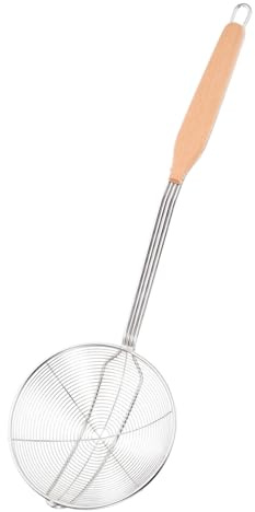 Espumadera de Cocina de Acero Inoxidable Mango de Madera