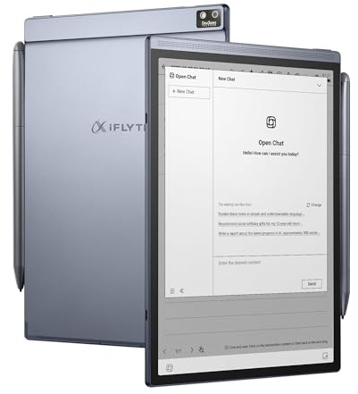 iFLYTEK AINOTE Air 2, 8.2 AI Smart E Ink Tablet with Stylus | Adjustable Light, Multi-Language Transcription, Paper Note-Taking, Digital Notebook, Schedule Management for Meetings