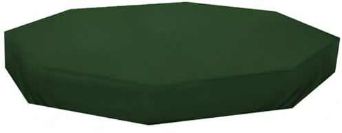 Jorzer Sandlådeskydd, vattentät, sexkantig, 84,3 x 78,4 x 9,1 Oxfordtyg, UV-skydd, dammsäker, sandlådeskydd för utomhus, trädgård, grön sommarleksak