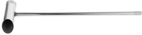 Operitacx Langer, handlicher Zuckerlöffel aus Edelstahl in Silber, robust und kompatibel mit Zuckerwattenmaschinen, ideal für Haushalt und Marshmallow Herstellung