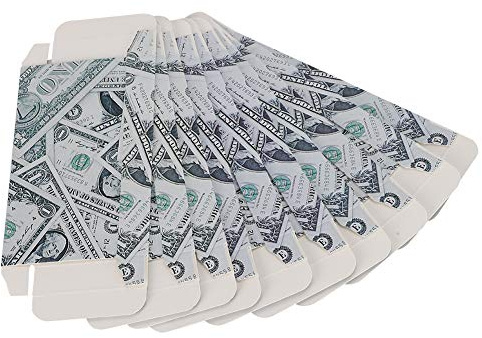Brrnoo Estuche de Almacenamiento de Pestañas Postizas, 2 Pack Organizador de Cajas de Pestañas de Viaje con Material de Papel para Protección de (Caja de papel con ventana de dólar azul)