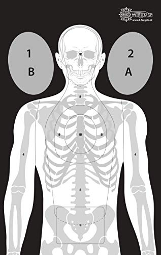 X-Targets Große Tactical Zielscheiben/Format: 53 x 84 cm/Papier 120g/m²