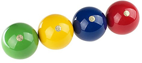 Sfere di Ricambio universali, Ø 70 mm, per Giochi di Croquet, 4 Pezzi, Krocket è Il Divertimento in Giardino con Prodotti di qualità in Legno per Tutta la Famiglia –