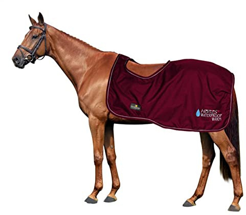 Horses, Pferdedecken Horses Waterproof Warm, Wasserdicht, Weich, Bequem und Warm, Langlebig, Bordeaux, 145 cm