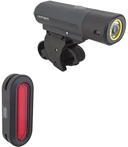 Kryptonite Alley F-800 Front LED Bicycle Headlight & Avenue R-75 Rear LED COB Bicycle Indicator Light