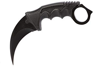 ariknives - Counter Karambit Skin Knife CS GO Streik Messe Jagdmesser taktisches Überlebens Camping Werkzeug (Night)