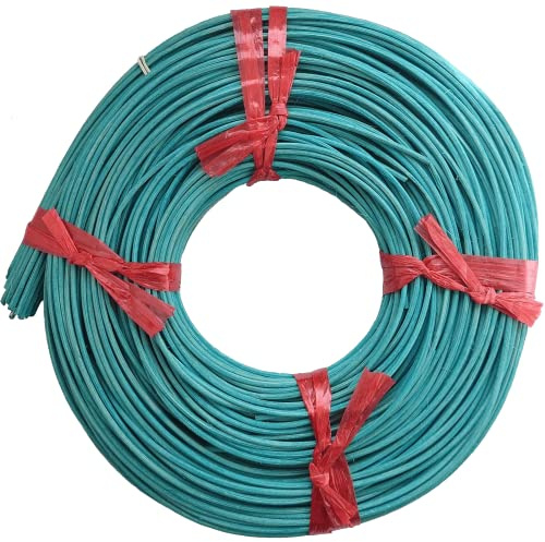 CSB-Center Peddigrohr Korb Flechtmaterial - Blau - Kreideblau - Ø 2,5mm 250gr Rolle