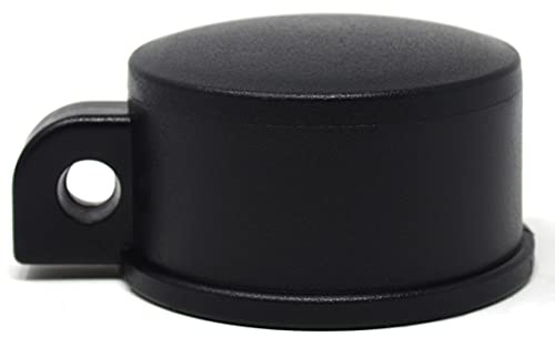 Design61 Ösenkappen 4er Set Pfostenkappe Abdeckkappe Zaunkappe für Pfosten-Ø 59mm Kunststoff in Schwarz