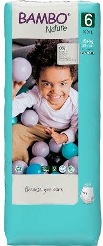 Bambo Nature - Pañales (talla 6 + de 18 kg x 18 cm)