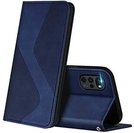 ZONNAVI Funda para Motorola Moto G22, Funda Libro de Cuero con Ranura para Tarjeta y Magnético, Wallet Flip Caso Cubierta Case Carcasa para Motorola Moto G22 (Azul)