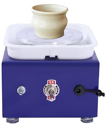 LNINNERY Mini Töpferscheibe 2000RPM Elektrische Töpferscheibe Keramik für Keramikarbeiten Keramik Clay Art Craft Geschenk Heimwerken 24 W