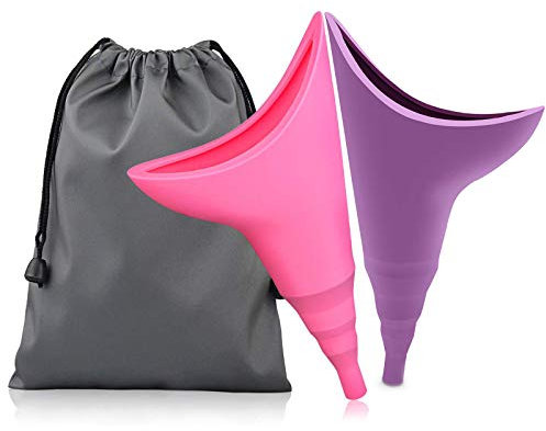 Dispositivo for orinar femenino, orinador de embudo de orina for mujer con bolsa con cordón, orinal for orinar de pie for mujer, portátil for viajes, camping, senderismo, actividades al aire libre /30