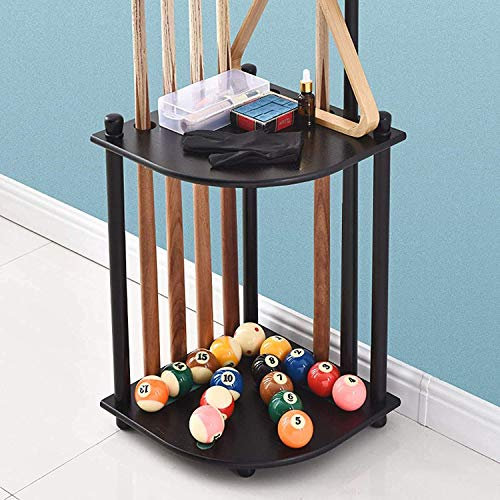 Billard-Queue-Racks, Boden-Billard-Queue-Racks, Pool-Queue-Rack, Bodenständer, Pool-Queue-Halter, schwarzes Finish, Billardstock-Ständer, Pool-Queue-Halter-Racks
