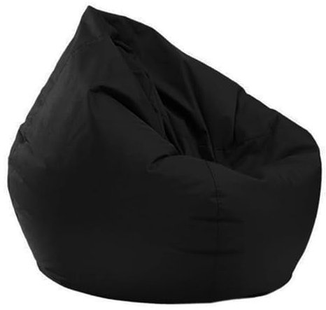 UGEFKMQ Indoor Outdoor Sitzsack Sitzsack Großer Sitzsack Stuhl Den Innen Und Außenbereich Wasserabweisend Strand Außendekoration Sitzsack Sofa Stühle (Ohne Füllung),Schwarz,100Cm*120Cm
