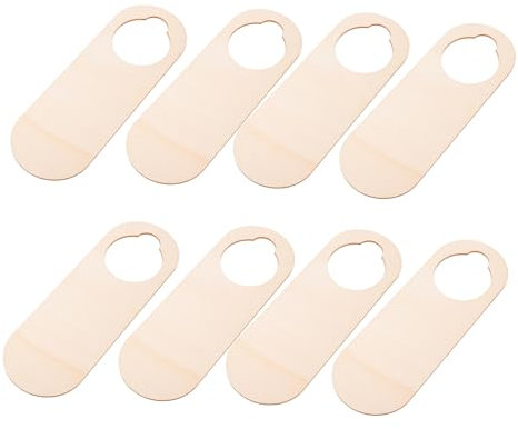 FUNOMOCYA 10stücke Holz Türgriffschild Diy Türdekoration Türklinkenbrett Blank Tür Hängen Platte Tür Hängen Dekor
