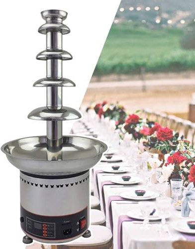 Fonduta Di Cioccolato Da Tavolo Per Matrimoni, Macchina Per La Tempera Della Fontana Di Cioccolato Di Grande Capacità, Macchina Per La Produzione Di Cioccolato Liquido,5tiers-220V
