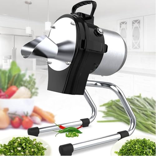 Ensemble de Coupe légumes électrique, Coupe-légumes Commercial,Robot culinaire pour ail, Poivre, Piment, Oignon, céleri, Gingembre,poireaux,pour Restaurants et Cuisine Domestique,110LK