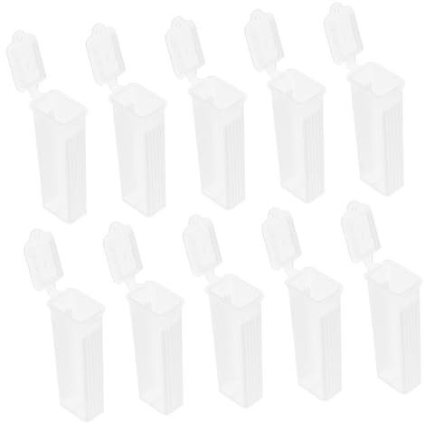 DECORNIJIA 10stücke Teiliges Objektträger-aufbewahrungsboxen Für Labor Slide Kapazität Transparente Stainingschalen Für Organisation Von Mikroskop-objektträgern
