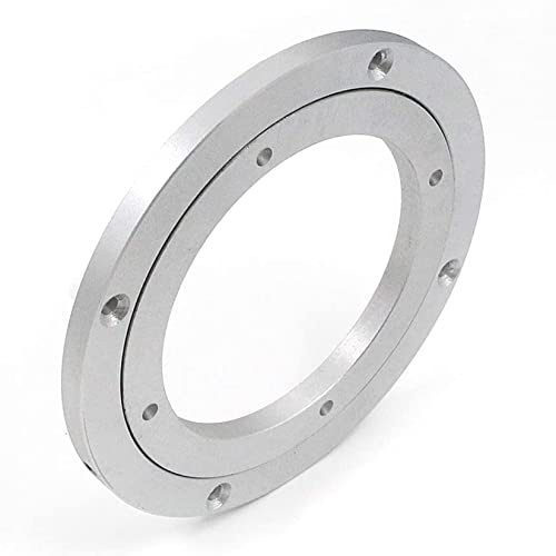 Rodamiento giratorio de aleación de aluminio, Skivspelare i aluminiumlegering med kullager och halkfri kudde, silverfärgad, flera storlekar(35Cm)