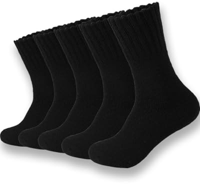 GAJUS 5 Paar Socken Herren Thermo Wintersocken Warme wolle Wandersocken Trekkingsocken Anzugsocken Atmungsaktive Funktionssocken für Alle Aktivitäten