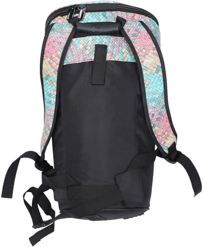 Hoement Djembetasche 12 Zoll Rucksack Für Afrikanische Handtrommel Mit Oxford Stoff Baumwoll Und Leinenseide Gepolstert Stoßdämpfend Und Ergonomisch Für Musik Und Reisen