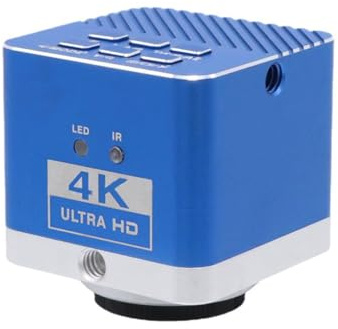 Muuookka Caméra de Microscope Industriel 4K Ultra HD 30fps 48MP avec Sortie USB et Compatible, Capteur IMX334 pour Réparation de PCB, CPU et Téléphone.