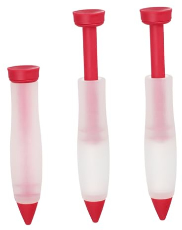 SECFOU Penna per Dolci Strumento per e Decorare Torte e Biscotti in Silicone 3 per Pasticceria e