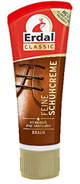 Erdal Fine Shoe Polish Brown Tube Shoe Care for Smooth Leather 75 ml