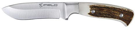 IFIELD Workout EL29110 Sportjagdmesser, 10,3 cm MOVA-Klinge in satinierter Ausführung, Edelstahlzwinge, Gesamtlänge 21,8 cm, Campinggerät zum Angeln, Jagen, Sportaktivitäten