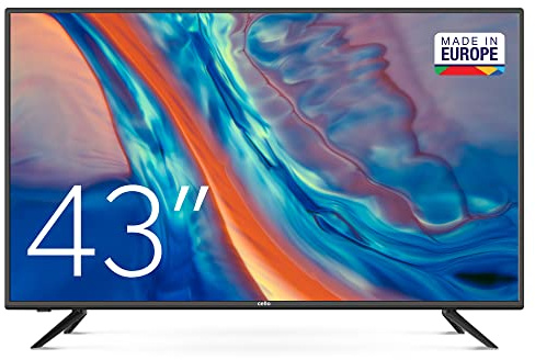 Cello Televisor LED C4320DVBDE de 43 no Inteligente, fácil de Usar y Receptor de satélite. Equipado con HDMI, Salida de Auriculares, Entrada de Audio óptica y USB.